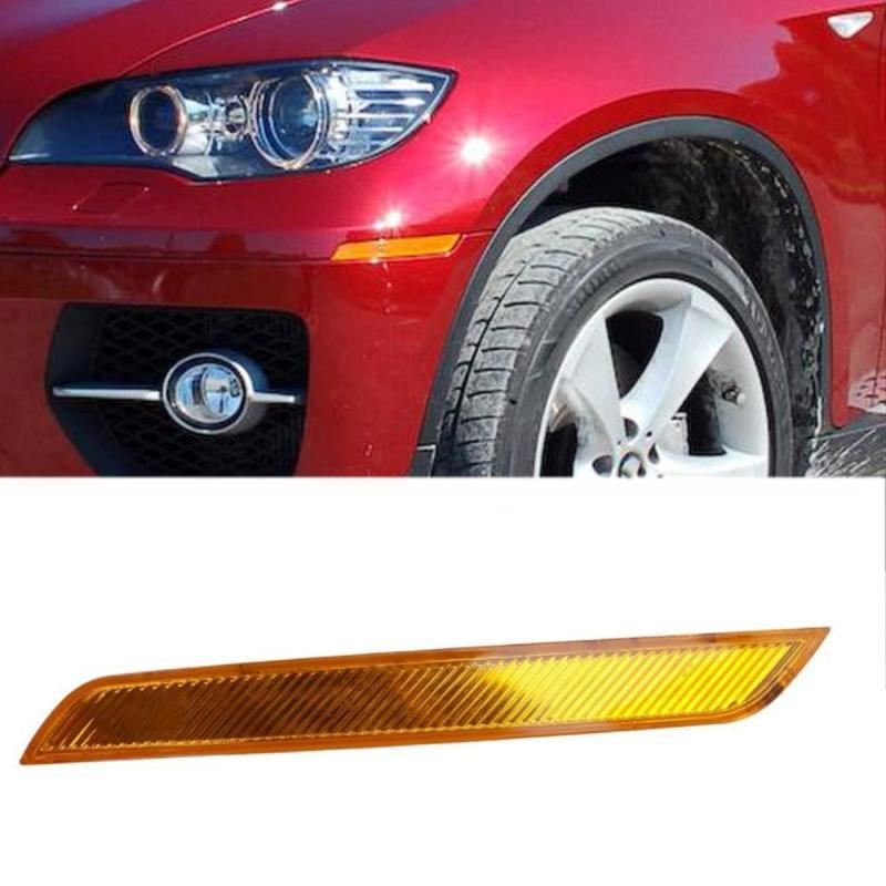 Front Bumper Turn Signal Indicator Light Left 63147179991 & Right 63147179992 Compatible with BMW X5 E70 & X6 E71 E72  2008-2014 Tag-FBL-19