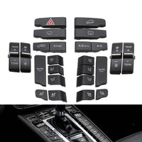 Front Console Air Conditioning Temperature Ventilation Volume AC Button Caps 7P5907040 Compatible With PORSCHE  CAYENNE & PANMERA & MACAN