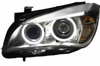 Headlight Headlamp Left  & Right  (Without Blaster) Compatible With BMW X1 E84 2009-2012 Helogen