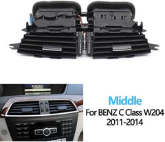 Ac Vent Grille Assembly Center 2048308454 & Right 2048306654 & Left 2048306754 Compatible With MERCEDES BENZ C-CLASS W204 2011-2014