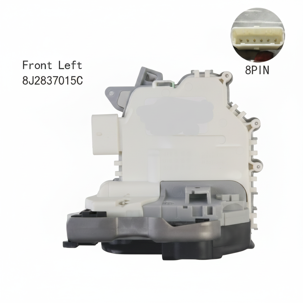 Front Left Door Lock Actuator (6 Pin) 8J2837015C Compatible With AUDI A4 A6 A7 A8 Q3 Q5 Q7 TT