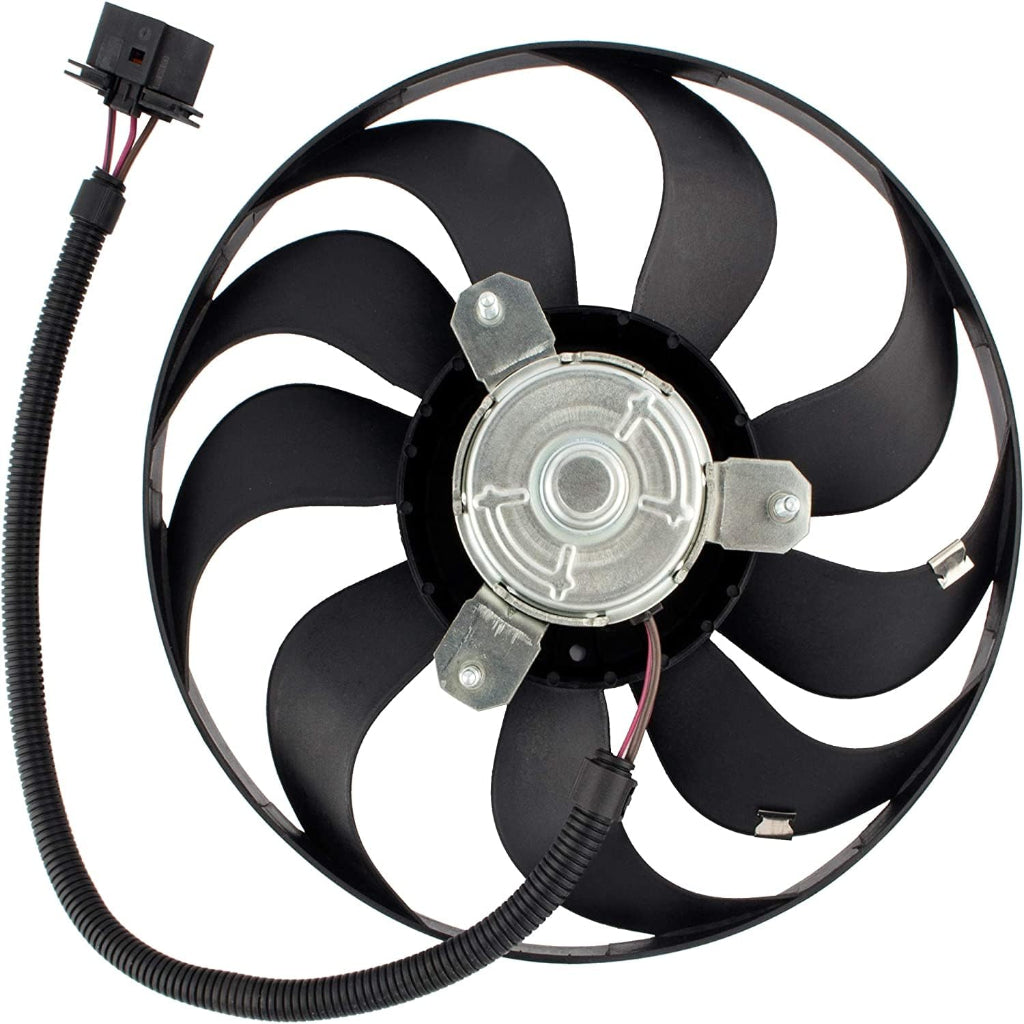 Engine Cooling Fan Motor Fan Assembly (Small) 6QD959455C Compatible With SKODA FABIA II (542) & OCTAVIA I (1U2) & VW NEW BEETLE (9C1, 1C1)