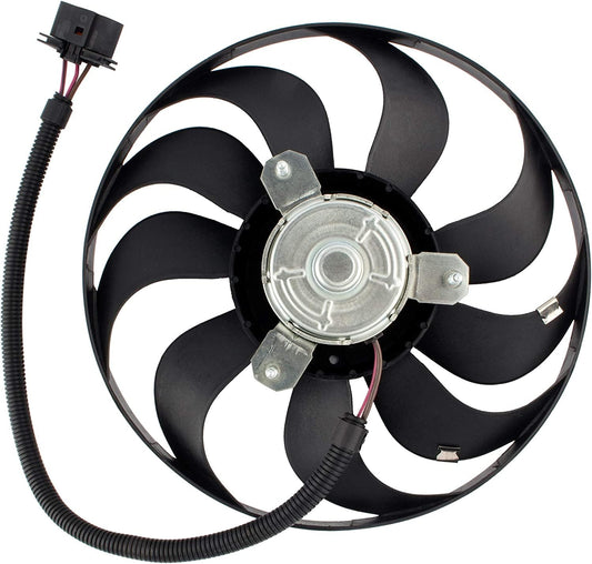 Engine Cooling Fan Motor Fan Assembly (Small) 6QD959455C Compatible With SKODA FABIA II (542) & OCTAVIA I (1U2) & VW NEW BEETLE (9C1, 1C1)