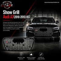 Show Grill   Compatible With Audi A7 (2010-2015) RS7 Black Chrome  No.176