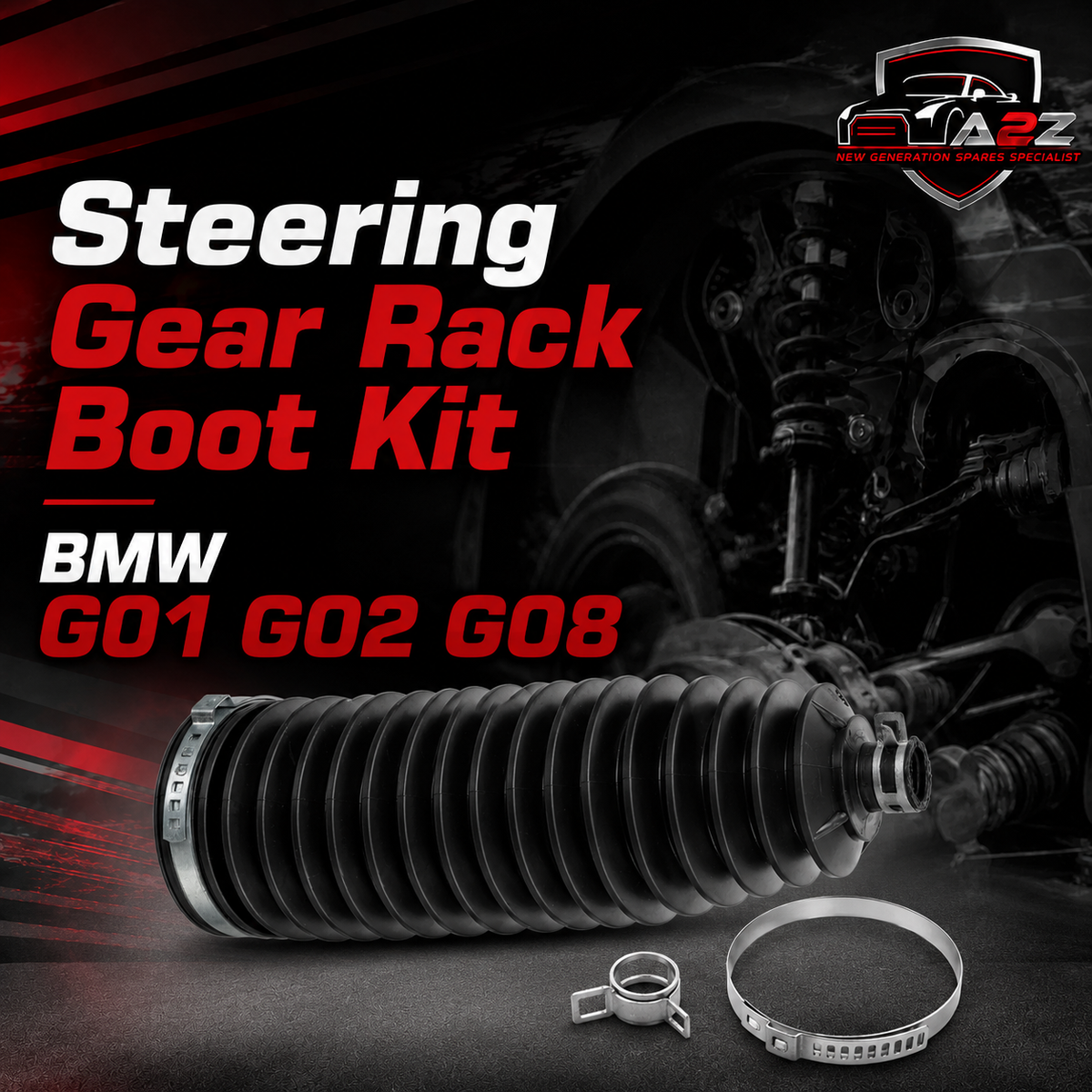 Steering Gear Rack Boot Kit 32106876979 Compatible With BMW G30 G38 G12 G15