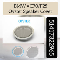 Front/Rear Door Woofer Loudspeaker Cover Oyster 51417322965 Compatible With Bmw X3 F25 2010-2016 X5 E70 2007 X6 E71 2008 5 Series Gt F07 2010-2014