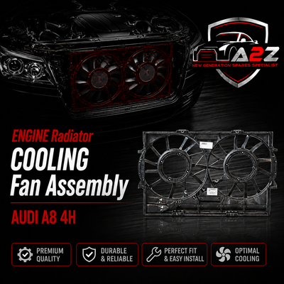 Engine Radiator Cooling Fan Assembly 4H0121207C Compatible With AUDI A8 4H