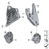 Engine Mount Right 22116785716 Compatible With BMW For X3 F25 F26