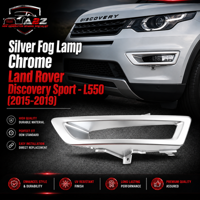Silver Fog Lamp Chrome Right LR066139 & Left LR066137 Compatible With Land Rover Discovery Sport - L550 (2015-2019) Tag No.617