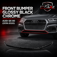 Front Bumper Glossy Black Chrome 80D853765T94 Compatible With Audi Q5 80 (2018-2020) Tag No.172