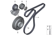 Fan Belt Tensioner APV3238 11288479475 11288600357 Compatible With BMW X1 (F48) & MINI MINI (F55) | MINI / COOPER MINI (F56) | MINI / COOPER (DAYCO)