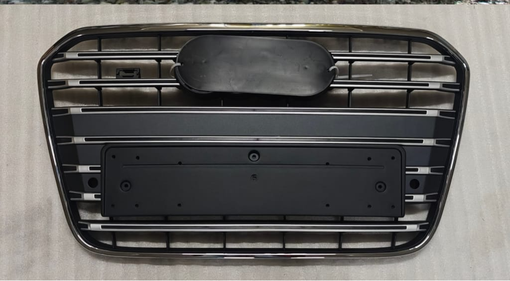 S6 Matt Grey Upgrade Show Grill Compatible With Audi = A6 (2012-15) Tag No.57