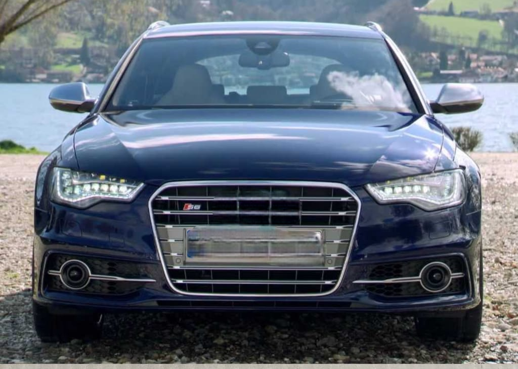 S6 Matt Grey Upgrade Show Grill Compatible With Audi = A6 (2012-15) Tag No.57