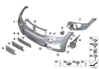 Front Bumper 51117422898 Compatible With BMW F16 (2015-19)