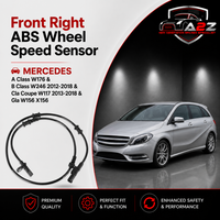 Front Abs Wheel Speed Sensor Abs Wheel Speed Sensor Front 2465402510/c A2465402510 Compatible With Mercedes A Class W176 B Class W246 2012-2018 Cla Coupe W117 2013-2018 Gla W156 X156 2013-2018