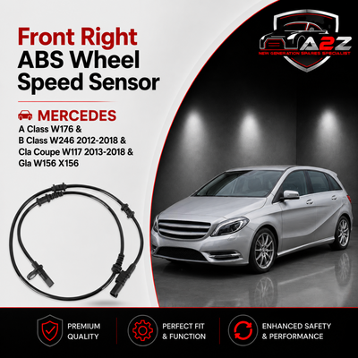 Front Abs Wheel Speed Sensor Abs Wheel Speed Sensor Front 2465402510/c A2465402510 Compatible With Mercedes A Class W176 B Class W246 2012-2018 Cla Coupe W117 2013-2018 Gla W156 X156 2013-2018