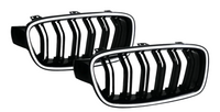 Double Line Show Grill With LED Light Compatible With BMW =F30 (2012-2018) No.6