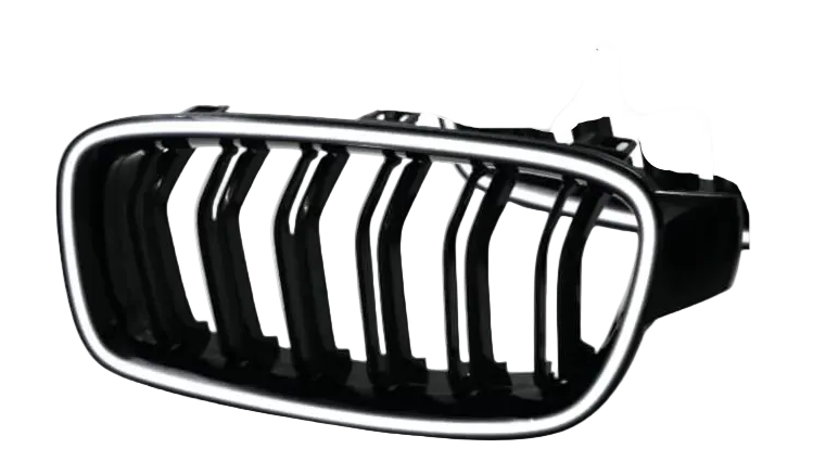 Double Line Show Grill With LED Light Compatible With BMW =F30 (2012-2018) No.6
