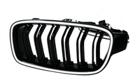 Double Line Show Grill With LED Light Compatible With BMW =F30 (2012-2018) No.6
