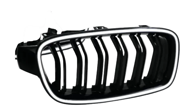 Double Line Show Grill With LED Light Compatible With BMW =F30 (2012-2018) No.6