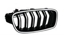 Double Line Show Grill With LED Light Compatible With BMW =F30 (2012-2018) No.6