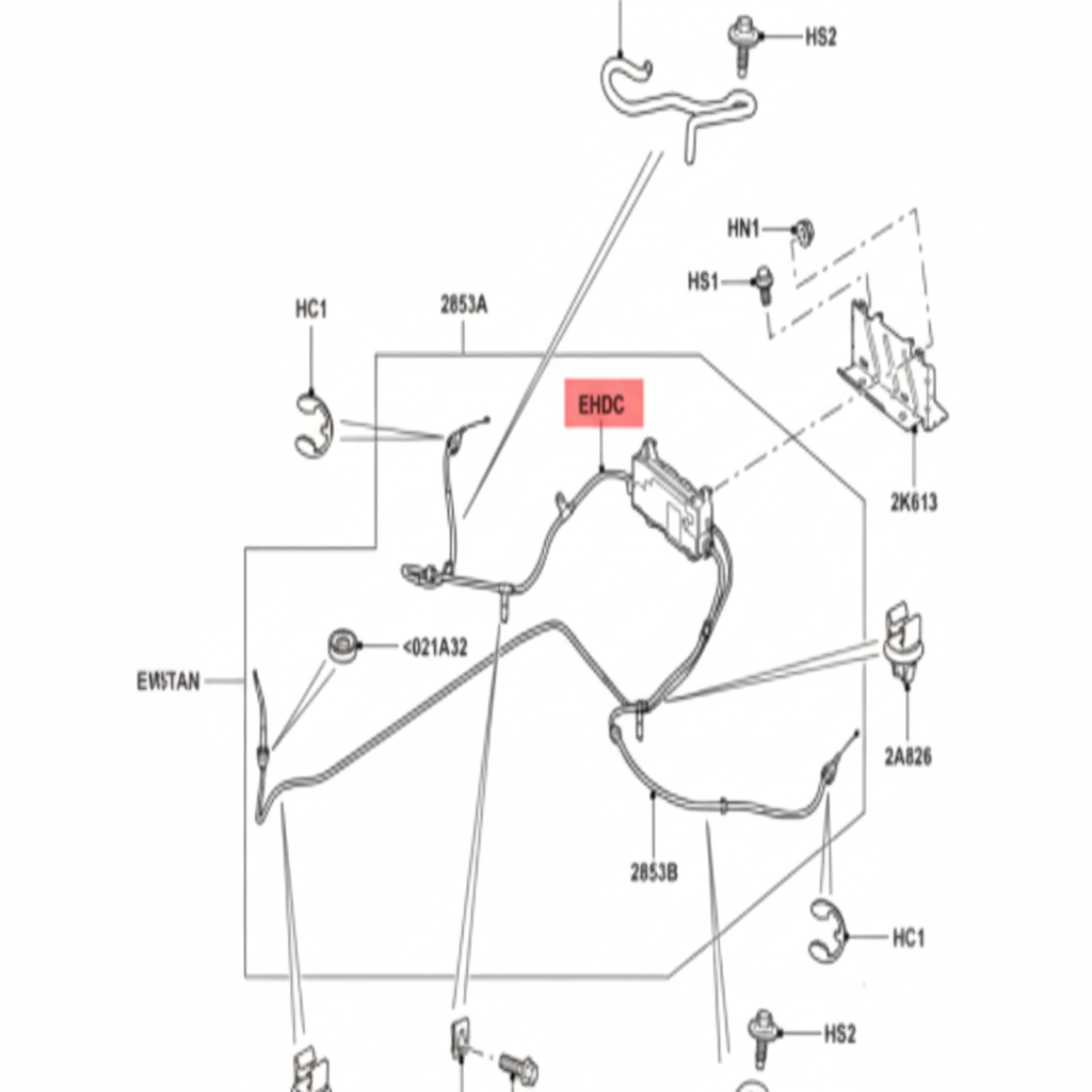 Hand Brake Cable Right LR018469 Left LR018470 Compatible With LAND ROVER DISCOVERY IV (L319) | LR4 RANGE ROVER SPORT I (L320)  (2004-09)