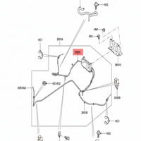 Hand Brake Cable Right LR018469 Left LR018470 Compatible With LAND ROVER DISCOVERY IV (L319) | LR4 RANGE ROVER SPORT I (L320)  (2004-09)