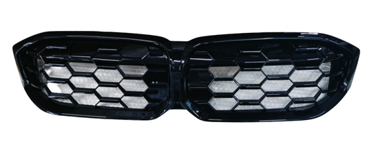 Black Kidney Grill  51115A1BFB1 Compatible With BMW 3 Series G20 & G28 LCI M Sport M340i (2023+) Tag No.107