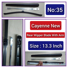 Rear Wiper Blade (13.3 Inch) With Arm Compatible with PORSCHE CAYENNE N.M Tag-WBR-35