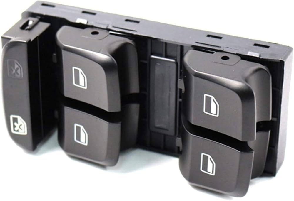 Audi A4 8K A5 Q5 10 Pin Window Black Switch Compatible with A4 8K/A5/Q5 8KD959851  8K0959851D 8K0959851DV10 8K0959851V10 Tag-SW-16