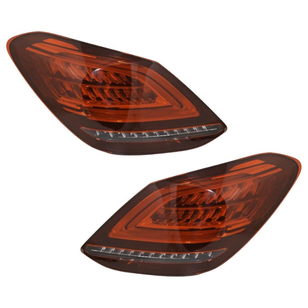 Tail Light Rear Lamp Compatible With MERCEDES-BENZ C-CLASS W205 (2019-2021) Tail Light Rear Lamp Left 2059064903 A2059064903 & Right 2059065003 A2059065003 Tag-TLM-109