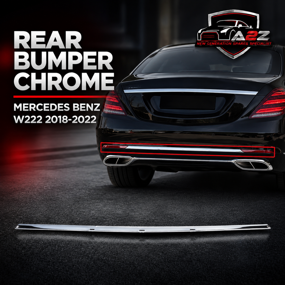 Rear Bumper Chrome 2228851821 Compatible With MERCEDES BENZ S-CLASS W222 2018-2022 Tag No.135