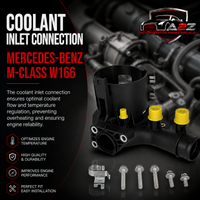 Coolant Inlet Connection 6512006000 6512001656 6512003900 A6512000456 A6512001056 For MERCEDES-BENZ M-CLASS W166 Tag-E-12