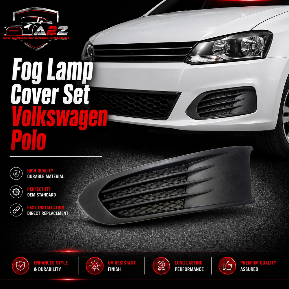 Fog Lamp Cover Set left 6RU898665 & Right 6RU898666 Compatible With Volkswagen polo