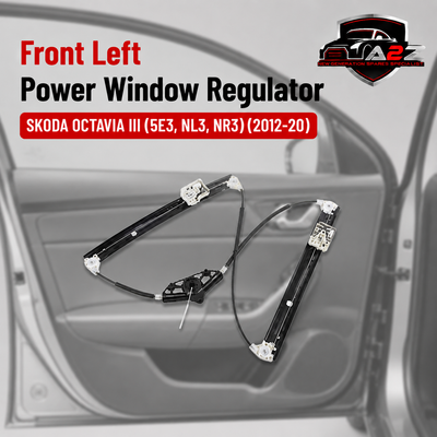 Front Left Power Window Regulator 5E0837461 5E0837461B 5ED837461 Compatible with SKODA OCTAVIA III (5E3, NL3, NR3)