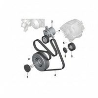 Belt Tensioner With Pulley 11287619248 11287649968 11288573415 Compatible With BMW 5 Series F10 & X3 (F25) Tag No.12