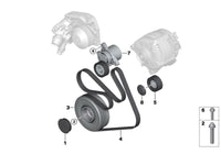 Fan Belt Tensioner APV3239 11287619248 7619248 Compatible With BMW 1 (F21) 3 (F30, F80) (DAYCO) Tag no : 12
