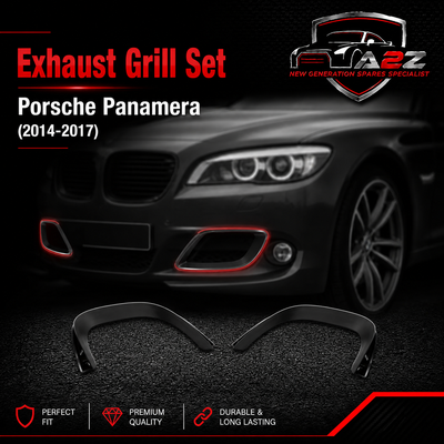 Exhaust Grill Set Right 97050583800 & Left 97050583700 Compatible With Porsche Panamera (2014-2017) Tag No.519