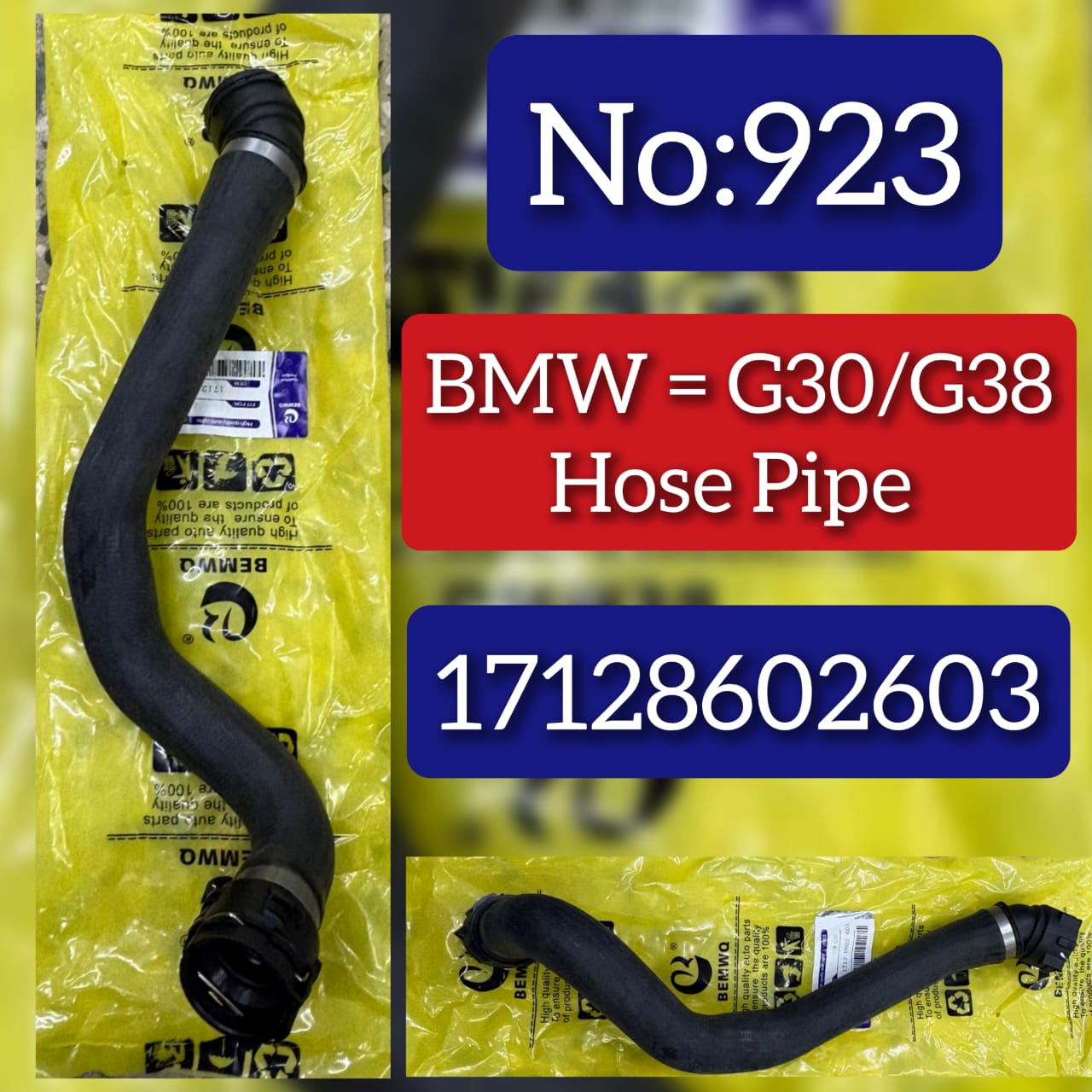 Hose Pipe 17128602603 Compatible With BMW G30/G38 Tag No.923