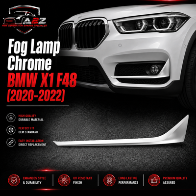 Fog Lamp Chrome Left 51119883493 & Right 51119883494 Compatible With BMW X1 (F48) LCI (2020-2022) Tag No.455