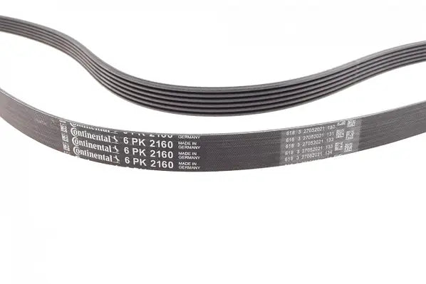Multi Rib Belt 6PK2160 11287789985 11288477785 8477785 7789985 Compatible With BMW 5 (E60), 7 (E65, E66, E67) (CONTINENTAL)