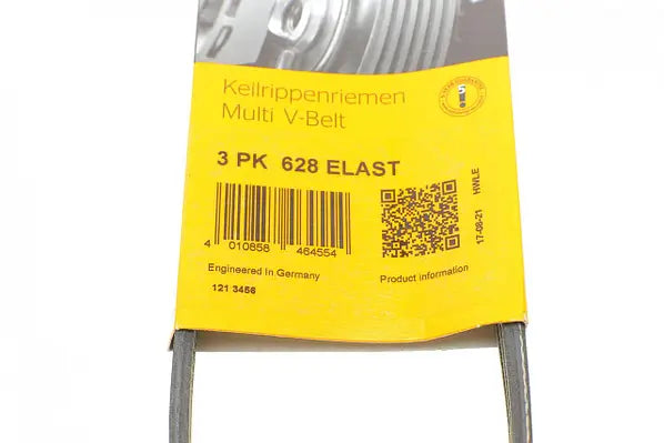 Elast Multi Rib Belt 3PK628 31325042 Compatible With VOLVO S60 II (134), XC60 I SUV (156) (CONTINENTAL)