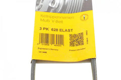 Elast Multi Rib Belt 3PK628 31325042 Compatible With VOLVO S60 II (134), XC60 I SUV (156) (CONTINENTAL)