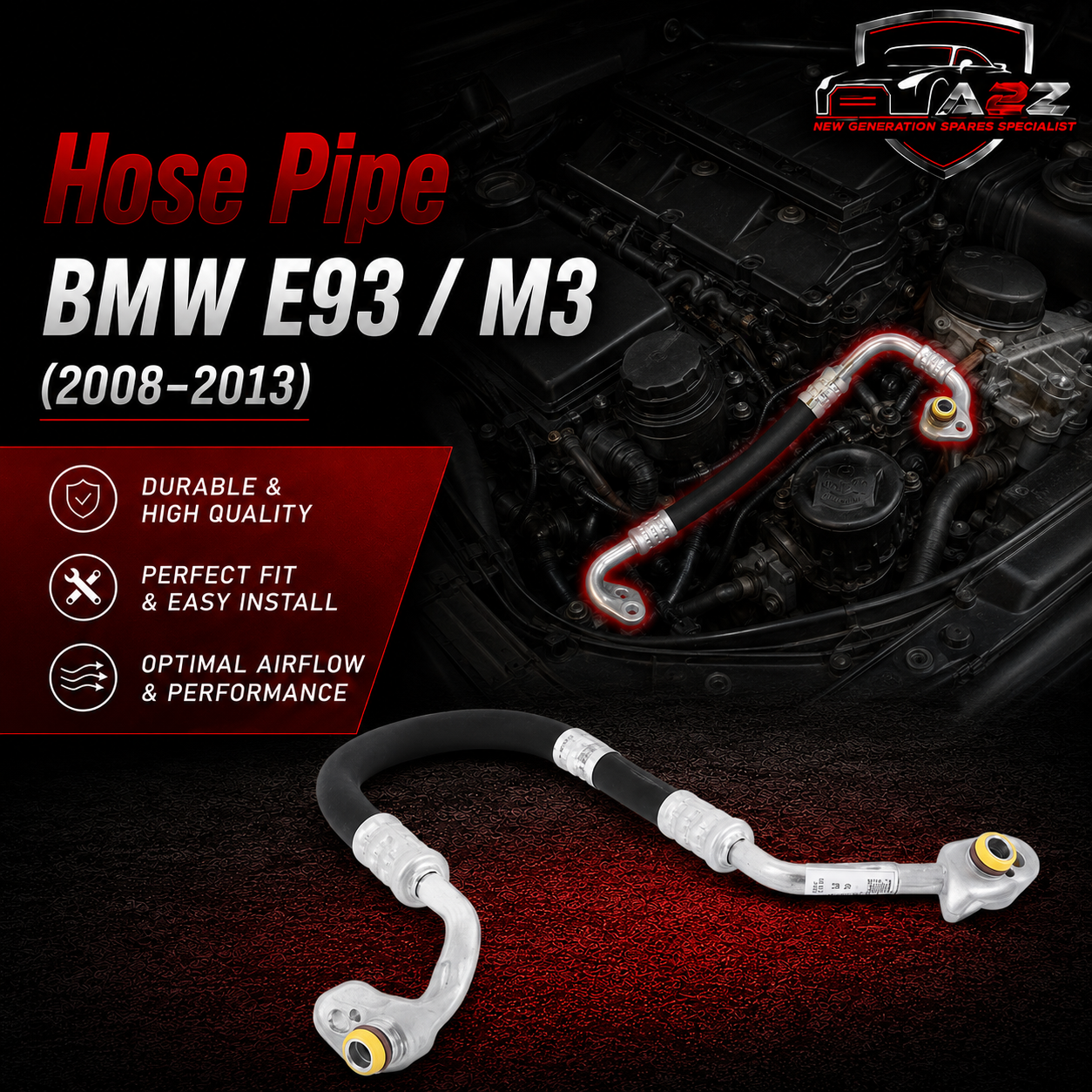 Hose Pipe 64509122623 Compatible With BMW E93 / M3
