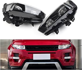 Fog Lamp Fog Light LED Daytime Running Light Compatible With LAND ROVER RANGE ROVER EVOQUE (2012-2015) Fog Lamp Fog Light LED Daytime Running Light Left LR043663 & Right LR043664 Tag-FO-02