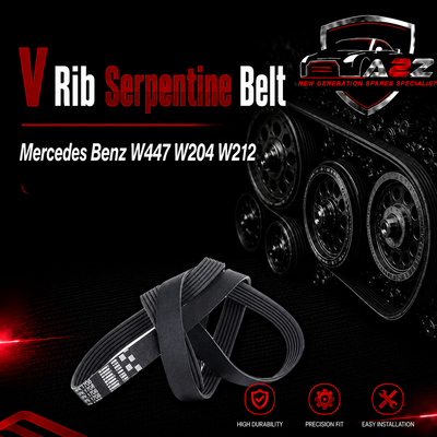 V-Ribbed Serpentine  Belt 0049930796 Compatible With Mercedes Benz W447 W204 W212