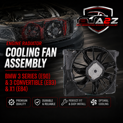 Engine Radiator Cooling Fan Assembly 17427562080 17427533274 Compatible With BMW 3 Series (E90) & 3 Convertible (E93) & X1 (E84)