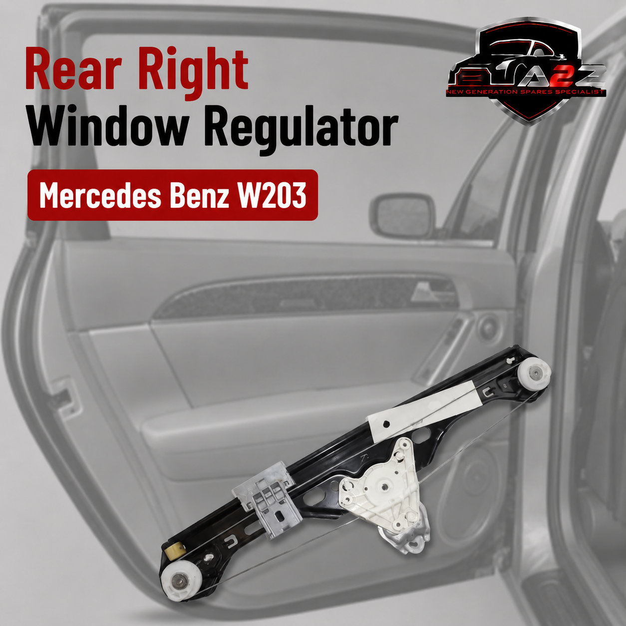 Rear Right Window Regulator 2037300446 Compatible With Mercedes Benz W203