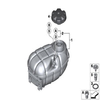 Coolant Bottle 17137642160 17137609468 For BMW 3 Series F30 Tag-B-11