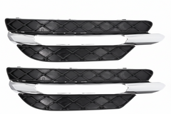Fog Lamp Cover With Chrome Compatible With MERCEDES-BENZ C-CLASS W204 2012-2014 Fog Lamp Cover With Chrome  Left 2048851353 & Right 2048851453 Tag-FC-251